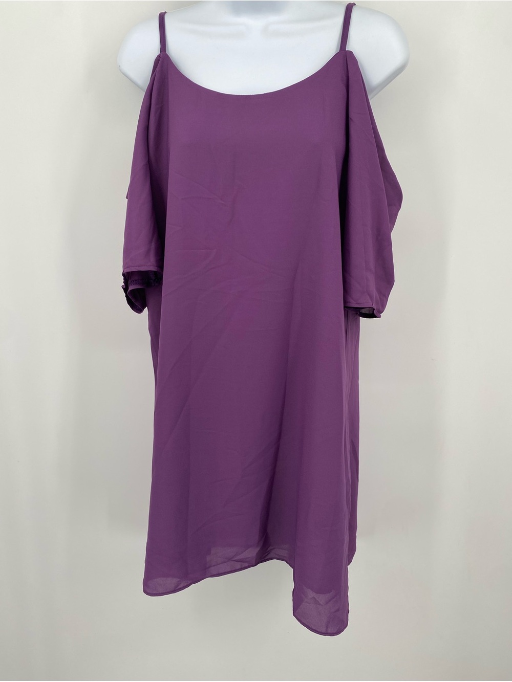 Oyanus Purple Spaghetti-Strap Slip Dress Size M - Picture 3 of 7